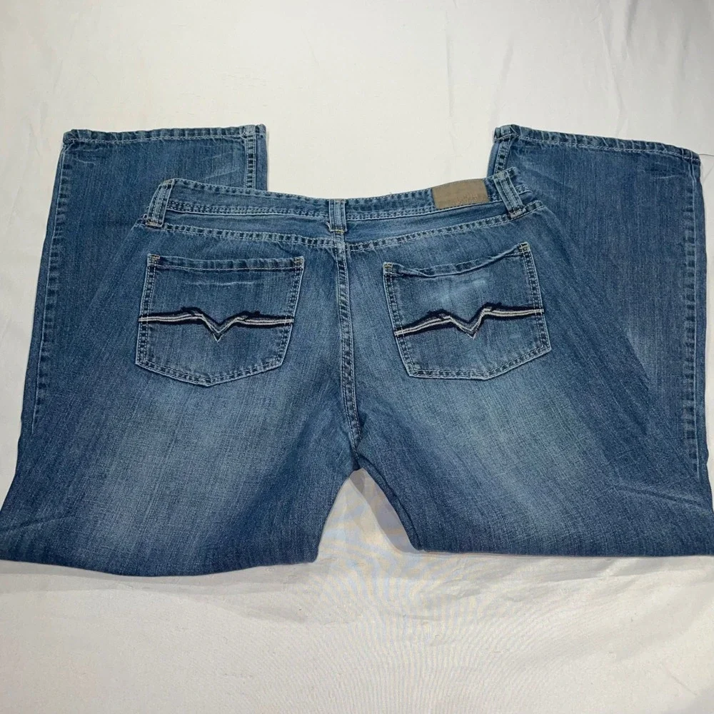 Urban Pipeline Loose Boot Jeans Mens 36x32 Blue Medium Wash Denim Cotton Relaxed